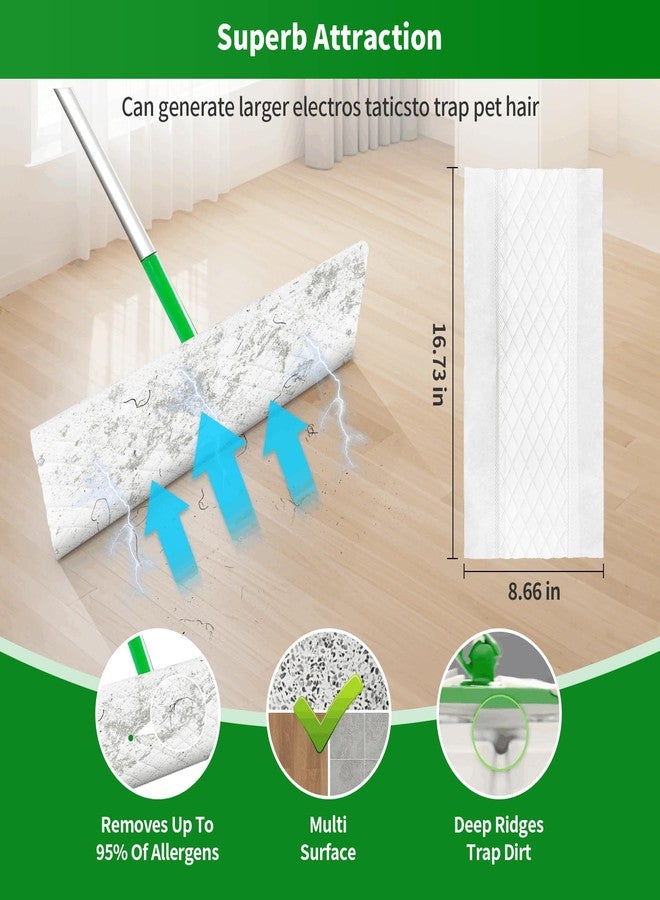 BYOFI 60 Count Thicken Heavy Duty XL Dry Sweeping Cloths for Swiffer Sweeper XL Mop,Disposable X-Large Pet Dry Mop Refill,Multi-Surface Dry Cloth Refills for Floor Cleaning - Image 4