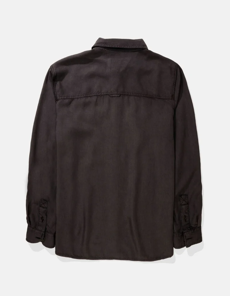 American Eagle  AE Long-Sleeve Button-Up Shirt for Women | Best Price UAE