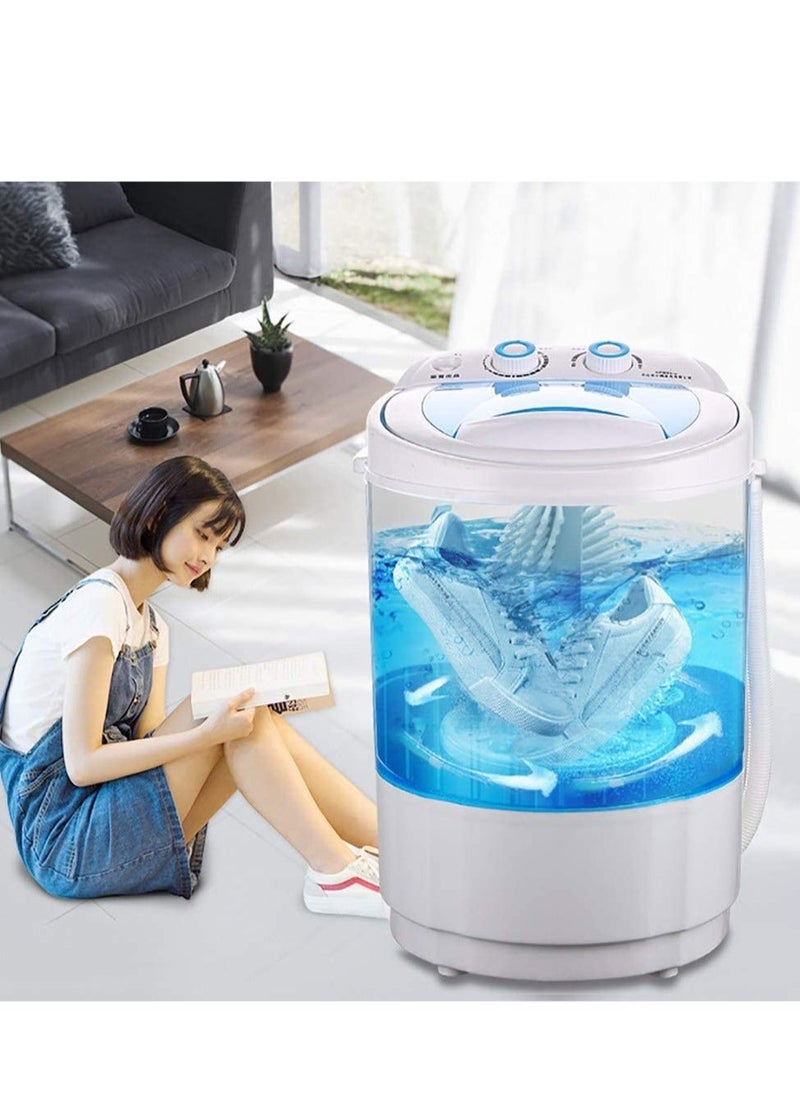 Raxoom Shoe Washing Machine Small Household, Portable Lazy Washing Machine, 360° Cleaning, 10 Minutes Fast Cleaning, Safe Material Does Not Hurt Shoes Blue/White  - Image 2