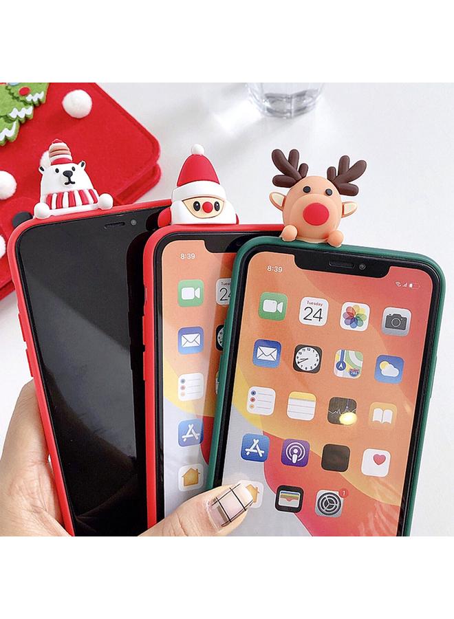 Zaboon Case For iPhone 13 Colored Drawing Deer Relief Doll Soft TPU Phone Case - Image 3