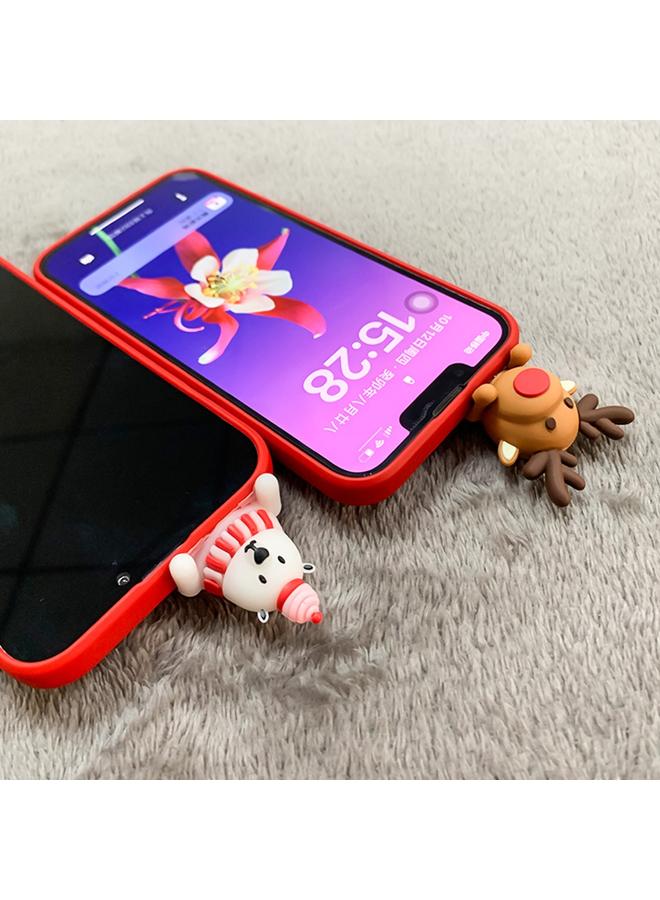 Zaboon Case For iPhone 13 Colored Drawing Deer Relief Doll Soft TPU Phone Case - Image 5