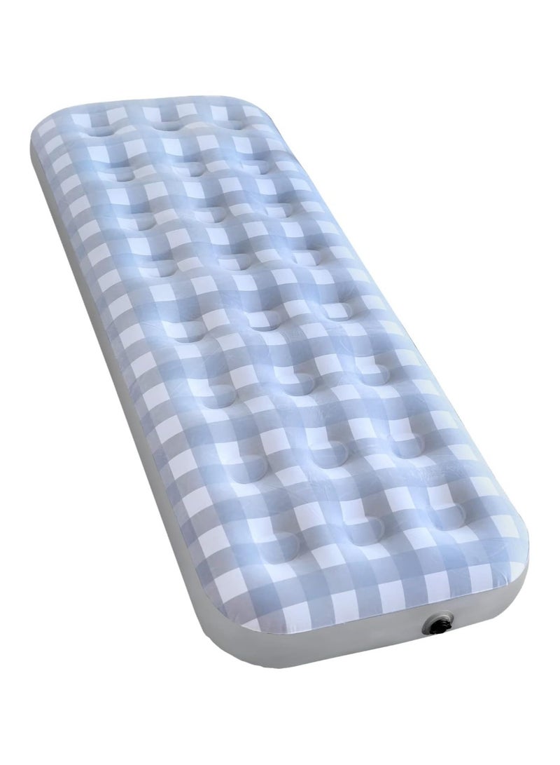 فول جوي مرتبة هوائية قابل للنفخ للتخييم  مقاس واحد متدفقة مع وزن أقصى 100 كجم للبالغين والأطفال والأنشطة الداخلية والخارجية - Image 1