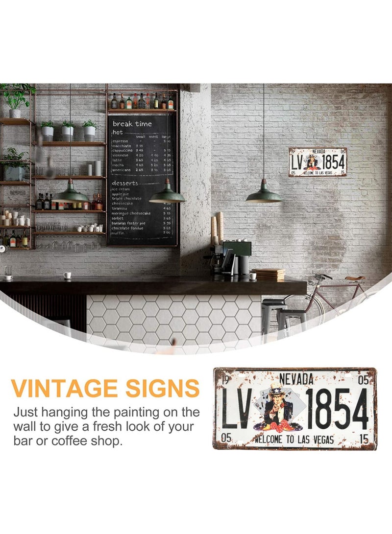 FFD Metal Wall Plate Tin Sign Metal Poster Plate Painted Modern Design Car Plate Tin Wall Art Signs, Cafe Thick Tinplate Wall Decoration Print Poster - Image 3