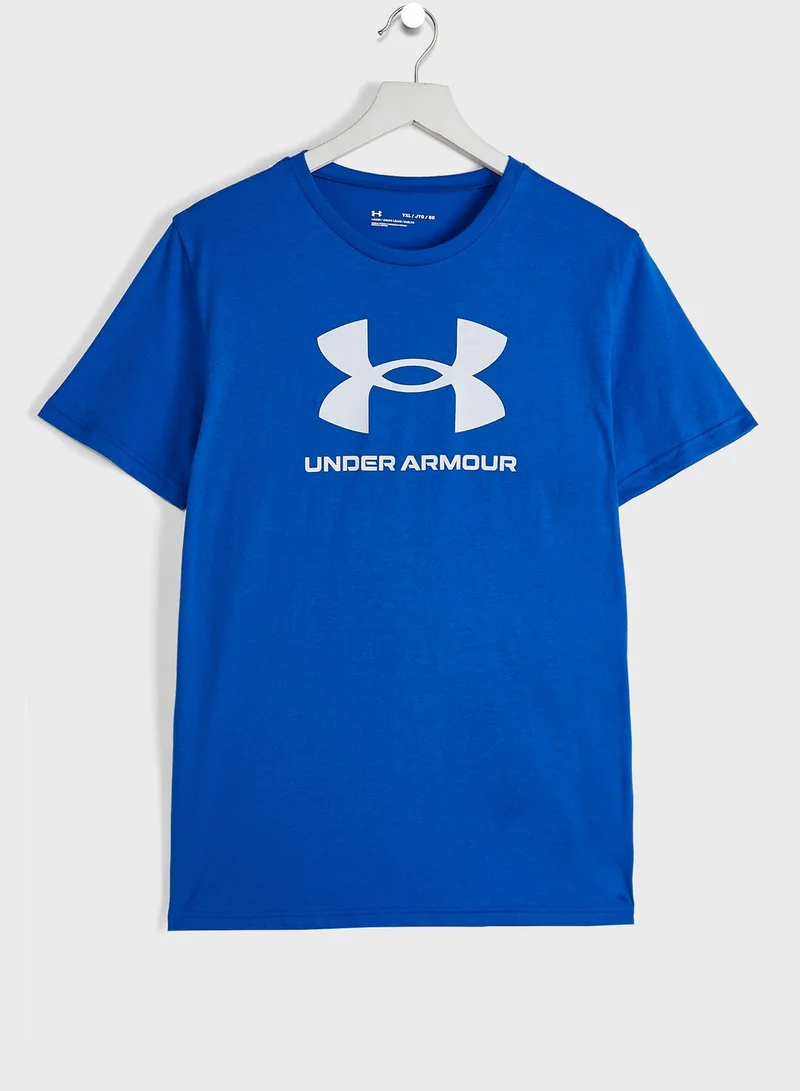 UNDER ARMOUR Youth Sportstyle Logo T-Shirt