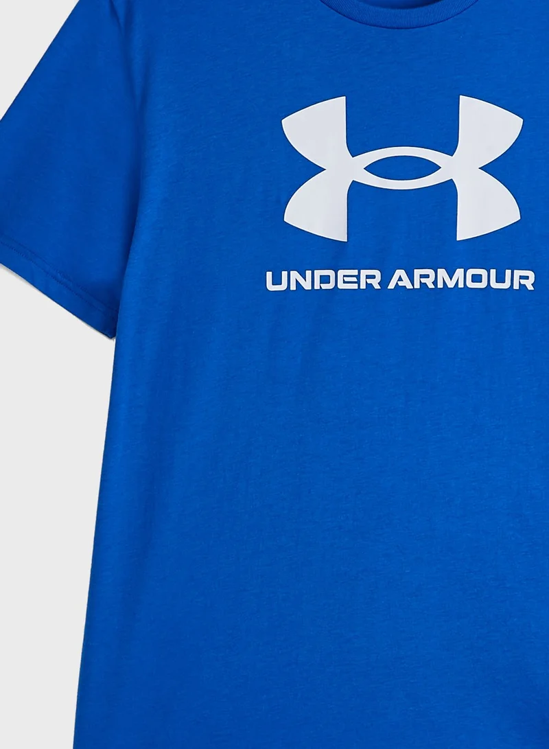 UNDER ARMOUR Youth Sportstyle Logo T-Shirt