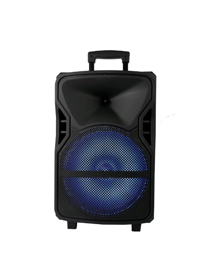 singe Wireless Bluetooth speaker with microphone, TWS, AUX, loud and clear sound, long-lasting battery with rechargeable battery, speaker with wheels for pulling and an easy-to-use carrying arm ZQS12129 - Image 1