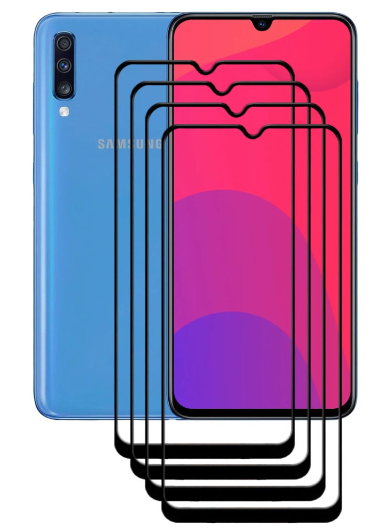 ACLIX 4 Pieces Antistatic ESD Dustproof Premium Quality High Definition Tempered Glass Screen Protector Designed For Samsung Galaxy A70 - Image 1