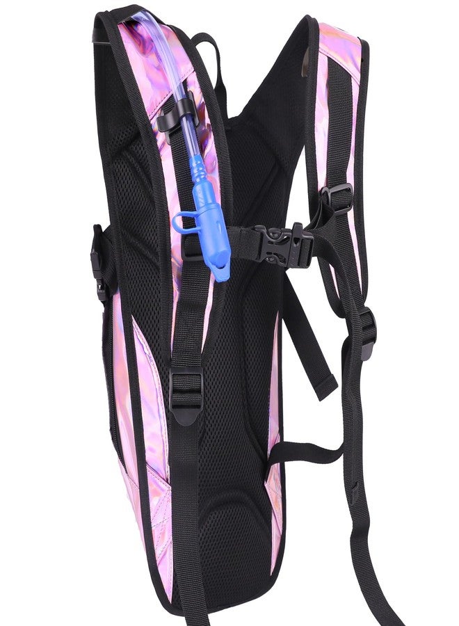 Zavothy Rave Hydration Backpack Lightweight Water Backpack for Cycling Running Hydration Pack Hiking Backpack with 2L Water Bladder Pink - Image 4