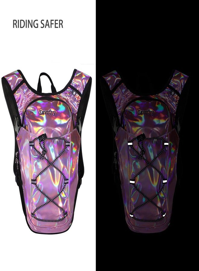 Zavothy Rave Hydration Backpack Lightweight Water Backpack for Cycling Running Hydration Pack Hiking Backpack with 2L Water Bladder Pink - Image 5
