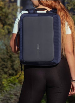 XD DESIGN Bobby Bizz 2.0 | Anti-Theft Backpack & Briefcase, Convertible Laptop & Tablet Travel Bag, Hidden Zipper, Cut Resistant, RFID Protected Pocket, Multi Compartments & Water Repellant - Navy Blue  - Image 3