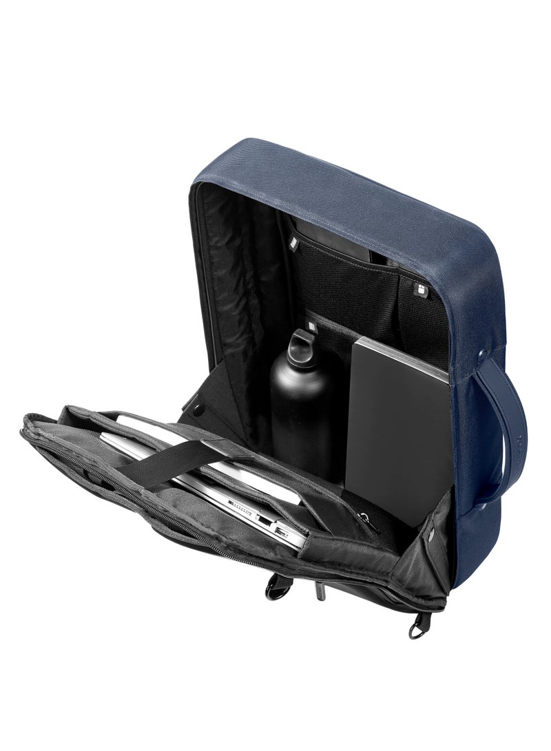 XD DESIGN Bobby Bizz 2.0 | Anti-Theft Backpack & Briefcase, Convertible Laptop & Tablet Travel Bag, Hidden Zipper, Cut Resistant, RFID Protected Pocket, Multi Compartments & Water Repellant - Navy Blue - Image 5