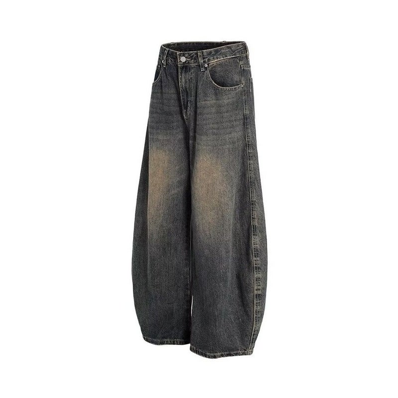 Unisex Classic Denim Jeans Loose Fit Daily Outdoor Wear - Image 3