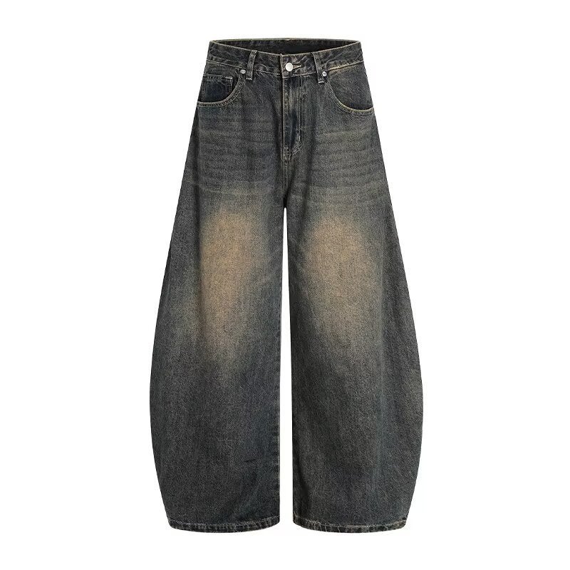 Unisex Classic Denim Jeans Loose Fit Daily Outdoor Wear - Image 2