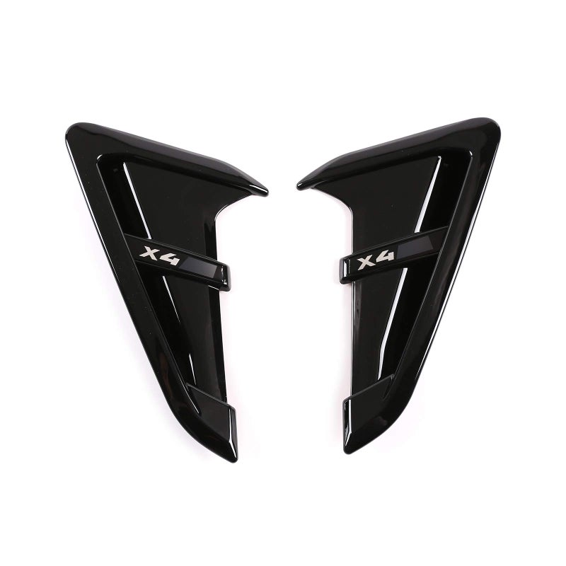 CHEYA Shark Gills Front Fender Side Air Flow Fender Vent Cover Trim ABS for BMW X3 G01 X4 G02 X3M X4M 20182021 Glossy Black X4 M