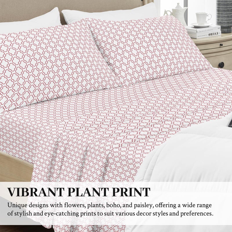 YIYEA King Size Pillow Cases Set of 4  Ultra Soft Double Brushed Microfiber Pillowcases  Hotel Quality Embroidered Bed Pillow Covers King  Fade Resistant  Easy Slip-On (20""x36"") - Image 4