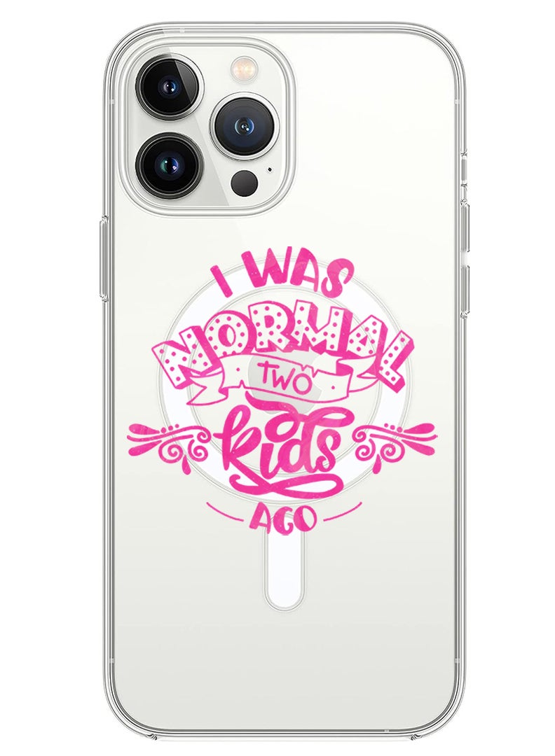 Theodor Magnetic Case for iPhone 14 Pro 6.1-inch Compatible with MagSafe Wireless Charging, Shockproof Phone Bumper Cover Two kids ago copy - Image 1