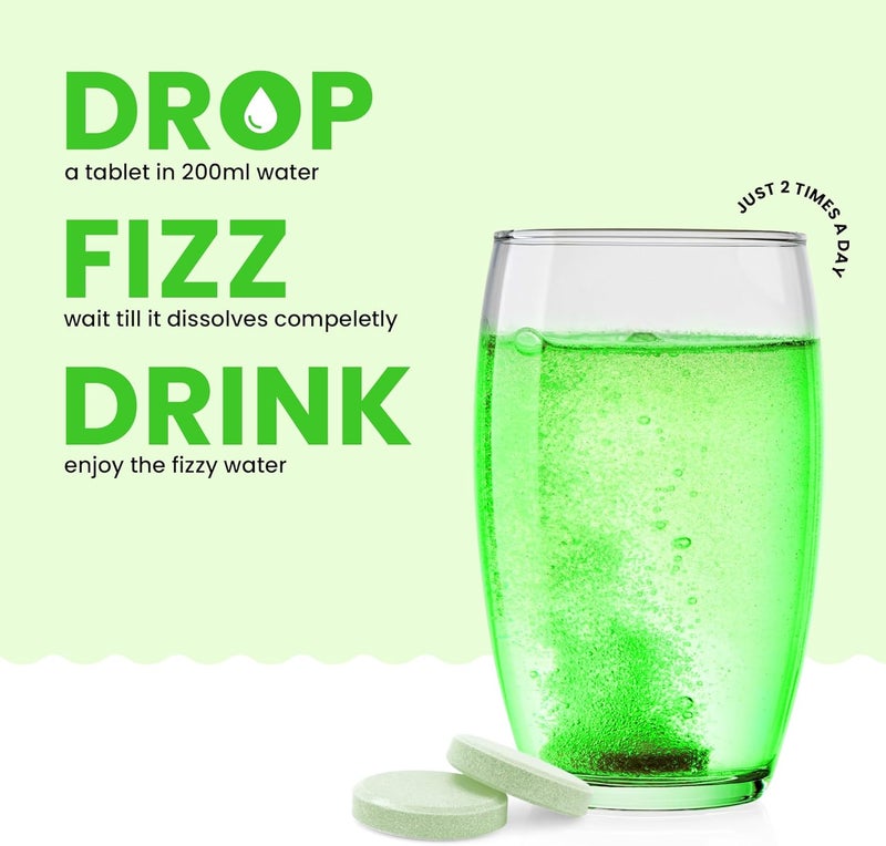 Auric Liver Detox effervescent 100 Tablets Supports Overall Well Being and Normal Body Functions | Made with Premium Herbal extracts | Drop - Fizz - Drink - Image 4