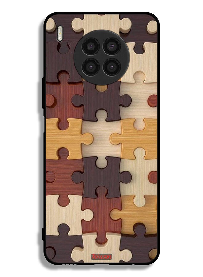 Tolwak Honor 50 Lite Protective Case Cover Wooden Pattern - Image 2
