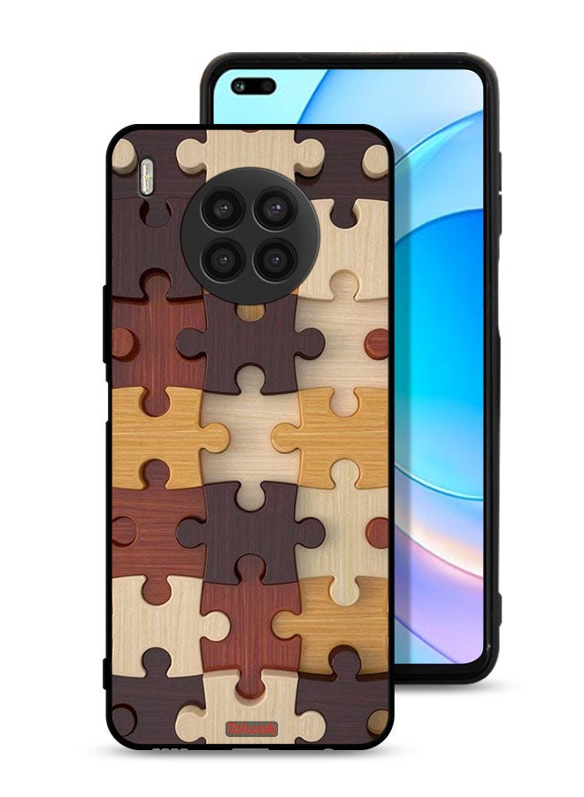 Tolwak Honor 50 Lite Protective Case Cover Wooden Pattern - Image 1