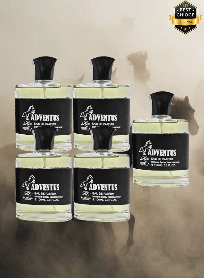Rosella 5 Pieces Adventus Perfume For Men 100ml EDP - Image 1
