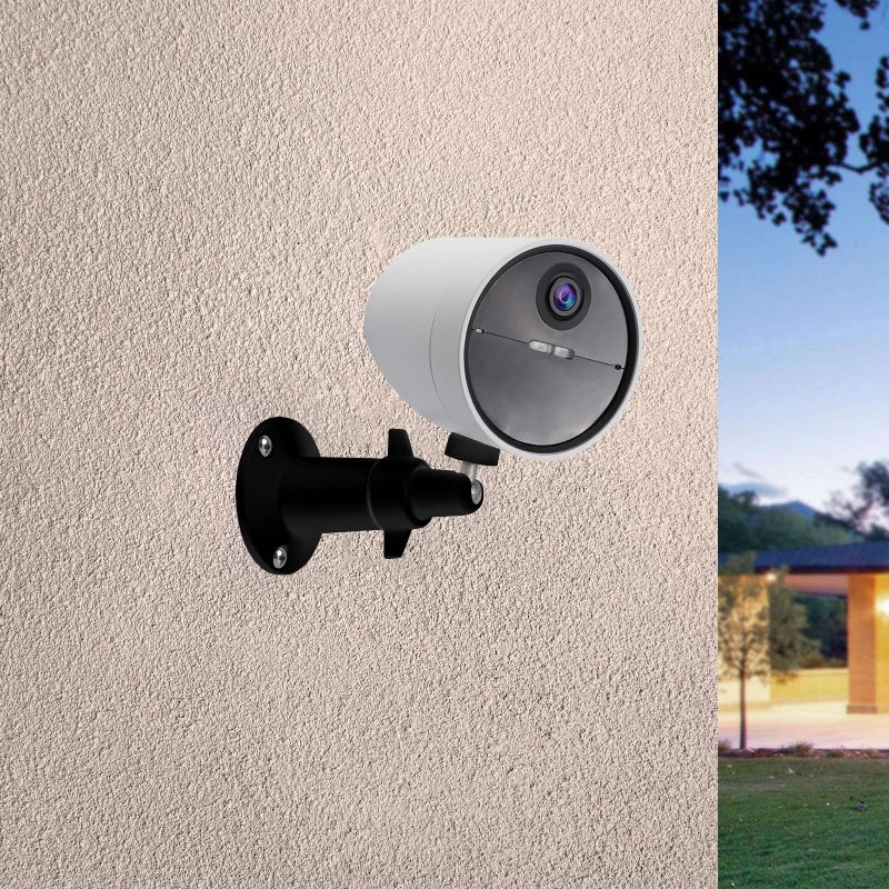 UYODM 2 Pack Wall Mount Holder for SimpliSafe Outdoor Security Camera, 360°Rotation Security Bracket with 1/4 Screw Thread, Camera Not Included (Black) - Image 2