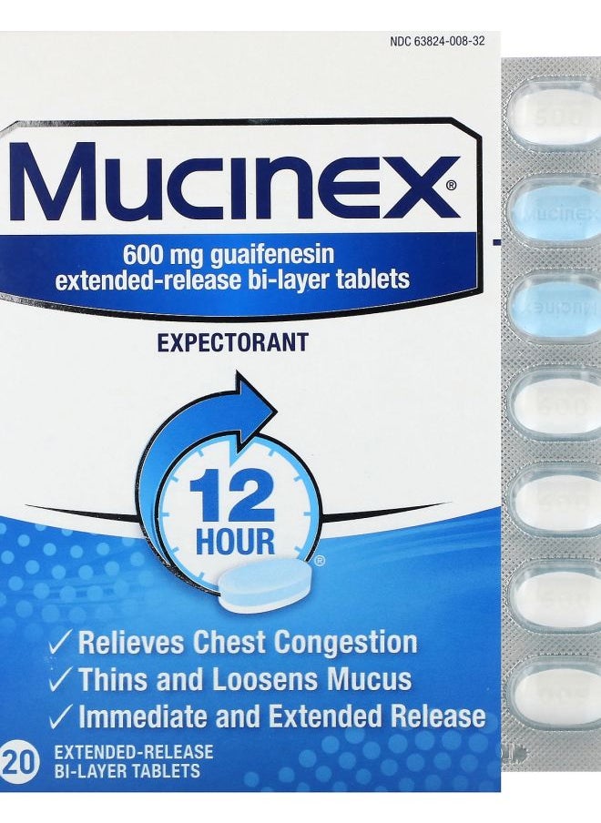 Mucinex 20 ExtendedRelease BiLayer Tablets - pzsku/Z3CB738C6CFB7E0ECF658Z/45/_/1730767367/90c19b07-694d-4a42-9399-5fcaa8ad2263