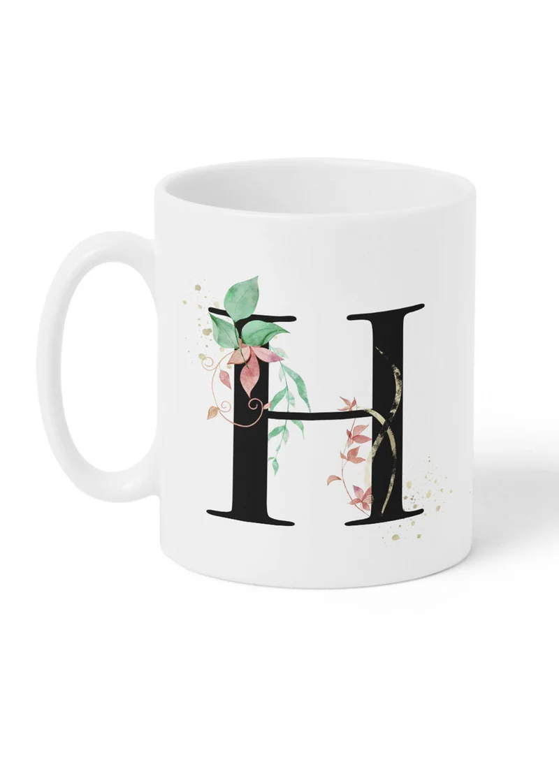 لوحة كوب سيراميك  أونصة بتصميم حرف  على الجانبين