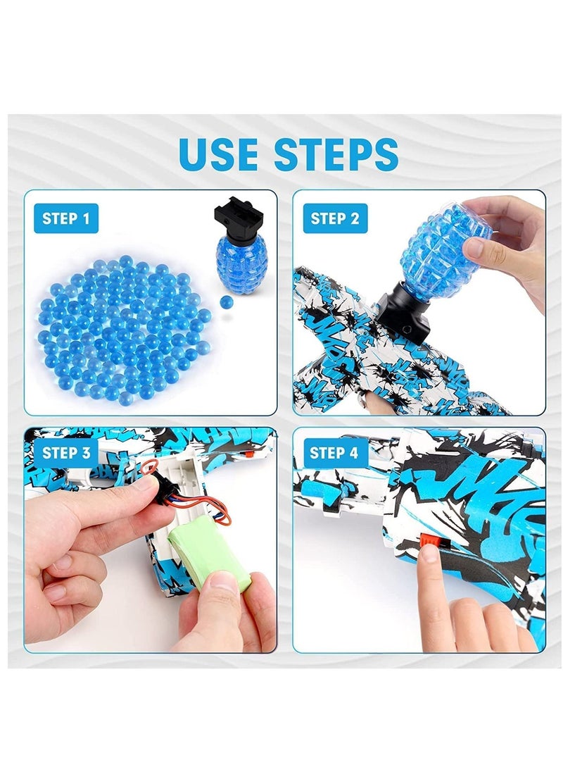 DUSALA - Splatter Ball Gun Gel Blaster: Splat Ball Gun with 45000 Non-Toxic, Eco-Friendly, Biodegradable Water Beads, Gel Ball Toy for Outdoor Activities Shooting Game - Image 1