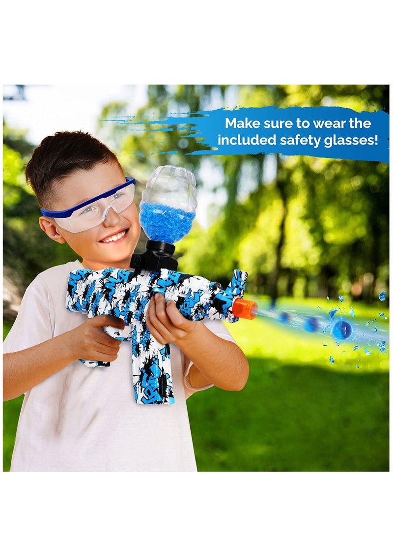 DUSALA - Splatter Ball Gun Gel Blaster: Splat Ball Gun with 45000 Non-Toxic, Eco-Friendly, Biodegradable Water Beads, Gel Ball Toy for Outdoor Activities Shooting Game - Image 1