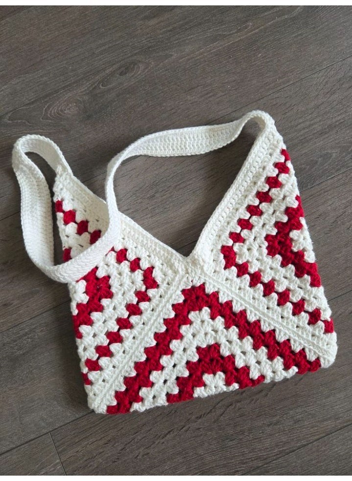 حقيبة كروشيه صيفية أنيقة مصنوعة يدويًا من CROCHKA - Image 1