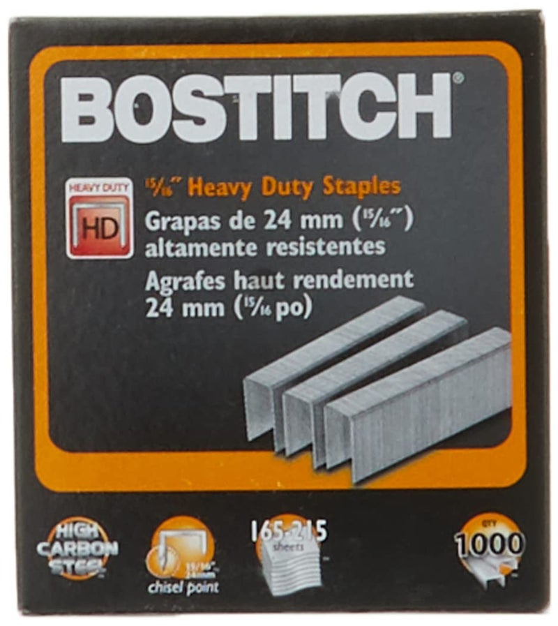 Bostitch Heavy Duty Staples, 165-215 Sheets, 15/16 Inch (24mm) Leg, 1,000 Per Box (SB3515/16HC-1M) - Image 2