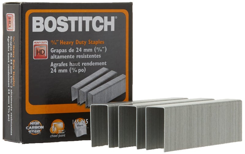 Bostitch Heavy Duty Staples, 165-215 Sheets, 15/16 Inch (24mm) Leg, 1,000 Per Box (SB3515/16HC-1M) - Image 1