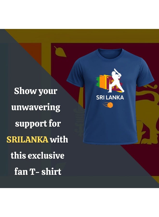 PRINTSHOP4ME Sri Lanka Cricket Dry Fit T-Shirt For Men | Lightweight Half Sleeve Round Neck Jersey | Ideal For Sports, Training & Casual Wear - Image 4