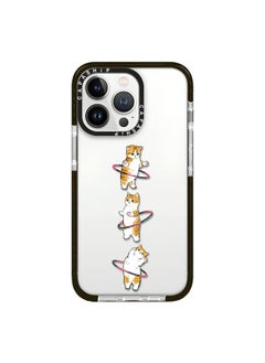 For iPhone 12/12 Pro Simple Illustration Pattern Full Coverage Phone Case(Weight Loss Cat A)