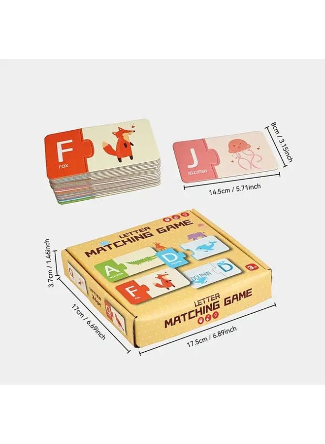 Letter Matching Animal Puzzle Board Educational Toy Numbers Alphabet Learning - Image 4