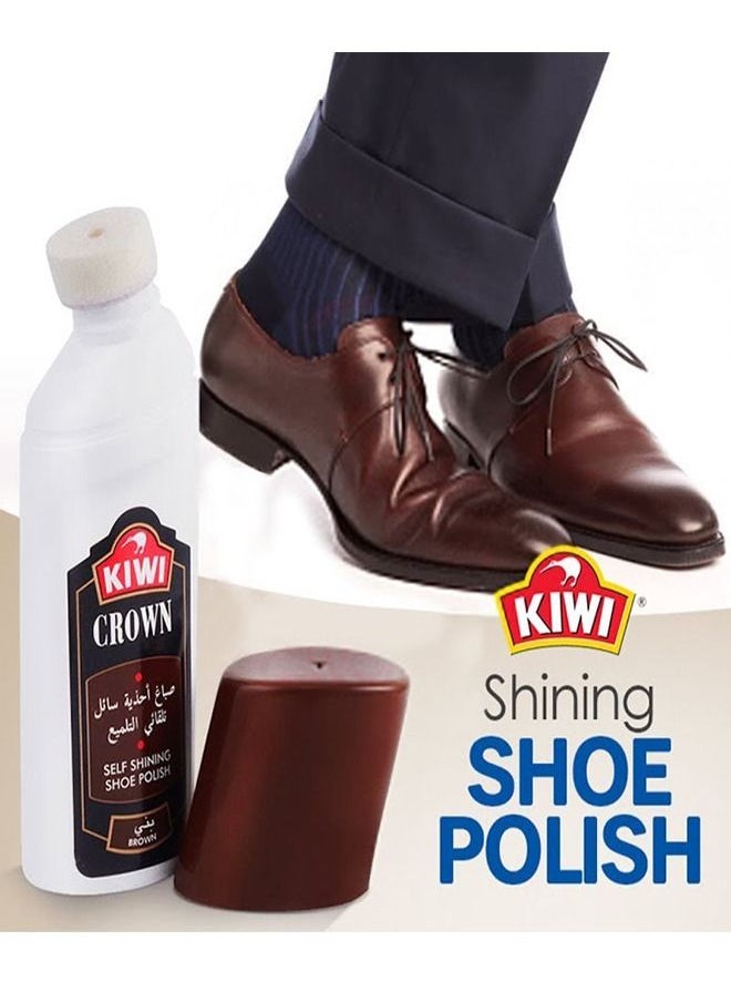 Kiwi - Kiwi Crown Self Shining Shoe Polish Brown 75 ml - Image 1