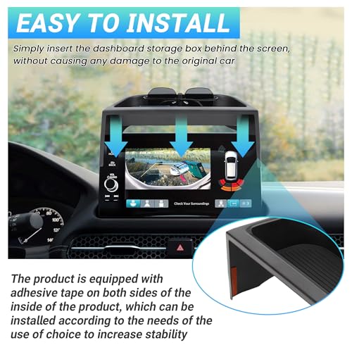 Sinminou Center Console Organizer Dashboard Tray Compatible with 2023-2026 Honda HR-V Interior Accessories, Dashboard Storage Organizer Box, Fits Both Honda HRV 7-inch and 9-inch Screen - Image 5