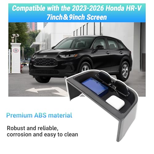 Sinminou Center Console Organizer Dashboard Tray Compatible with 2023-2026 Honda HR-V Interior Accessories, Dashboard Storage Organizer Box, Fits Both Honda HRV 7-inch and 9-inch Screen - Image 2