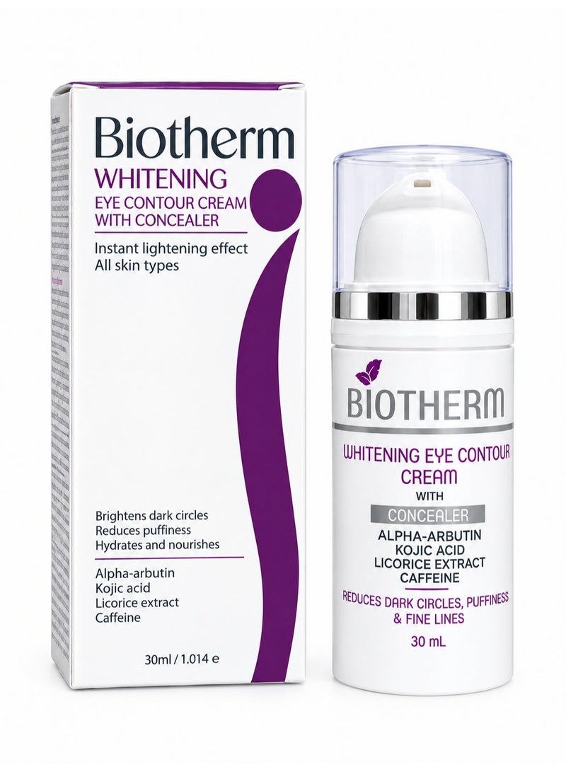 Biotherm Whitening Eye Contour Cream with Concealer, 30ml - Image 1