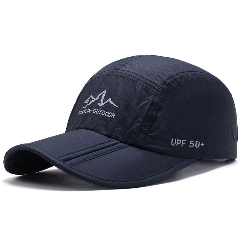 Unisex Summer Breathable Sun Hat with UV Protection navy blue  - Image 1