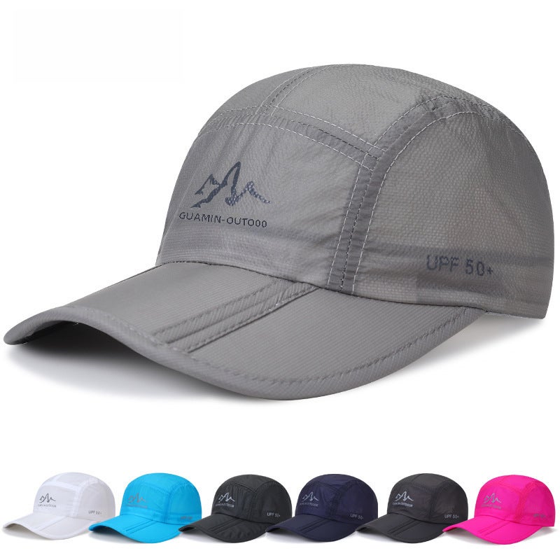 Unisex Summer Breathable Sun Hat with UV Protection navy blue  - Image 3
