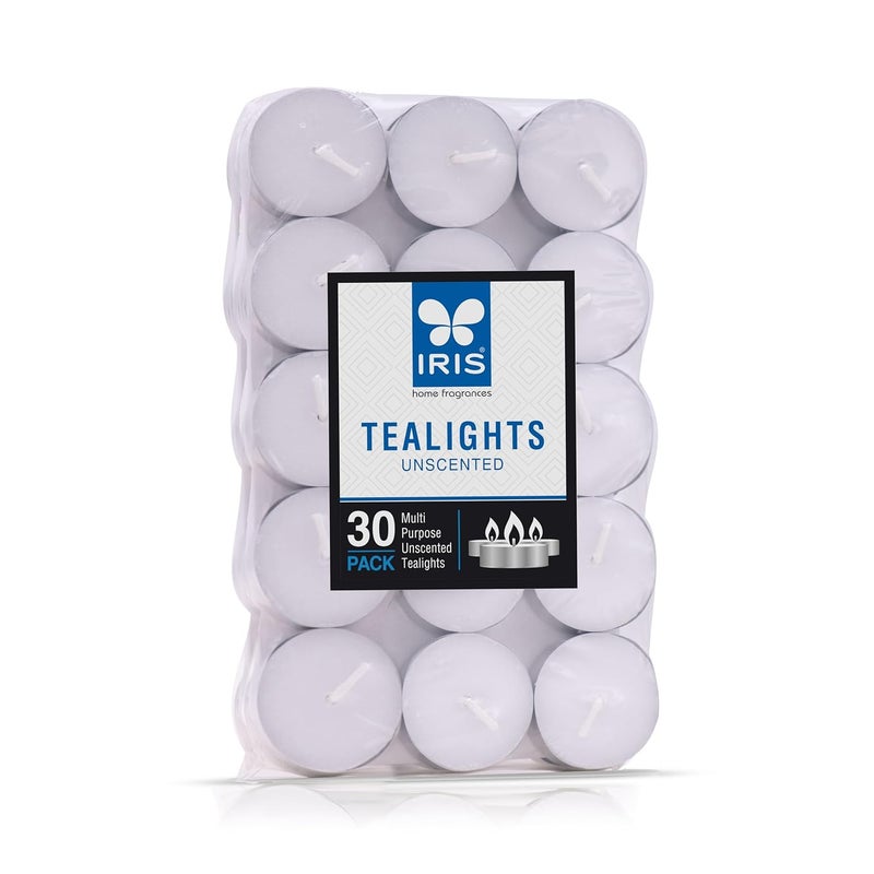 IRIS IRIS Unscented Tea Lights Pack of 30  - Image 2
