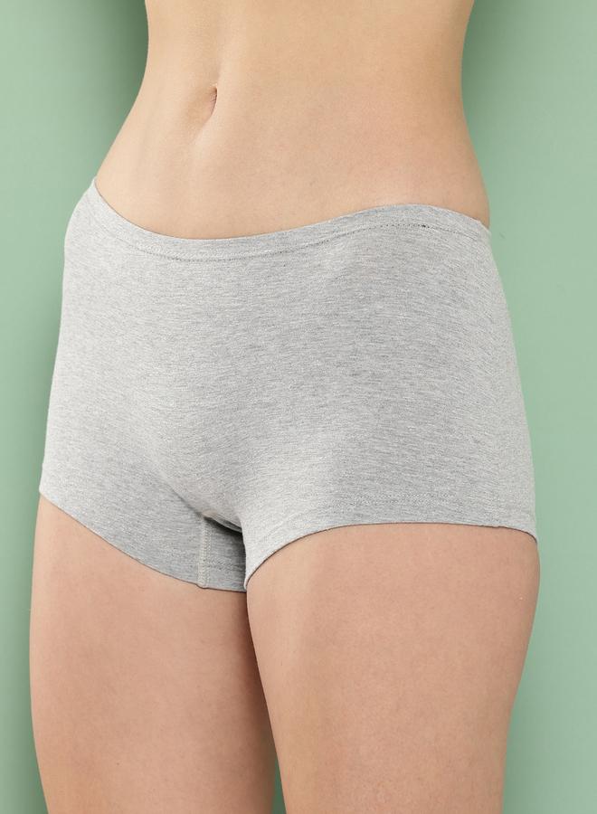 Leading Lady Pack of 2  - Solid Cotton Boyshorts - Image 3