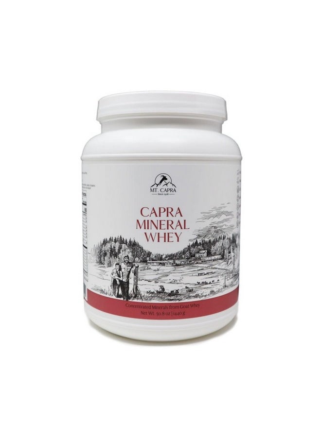 MT. CAPRA SINCE 1928 MT. CAPRA SINCE 1928 Capra Mineral Whey | A Whole Food, Bio-Available Mineral/Electrolyte Supplement from Goat Milk Whey, Rich in Potassium, Alkalizing - 50.8 Ounce Powder  - Image 1