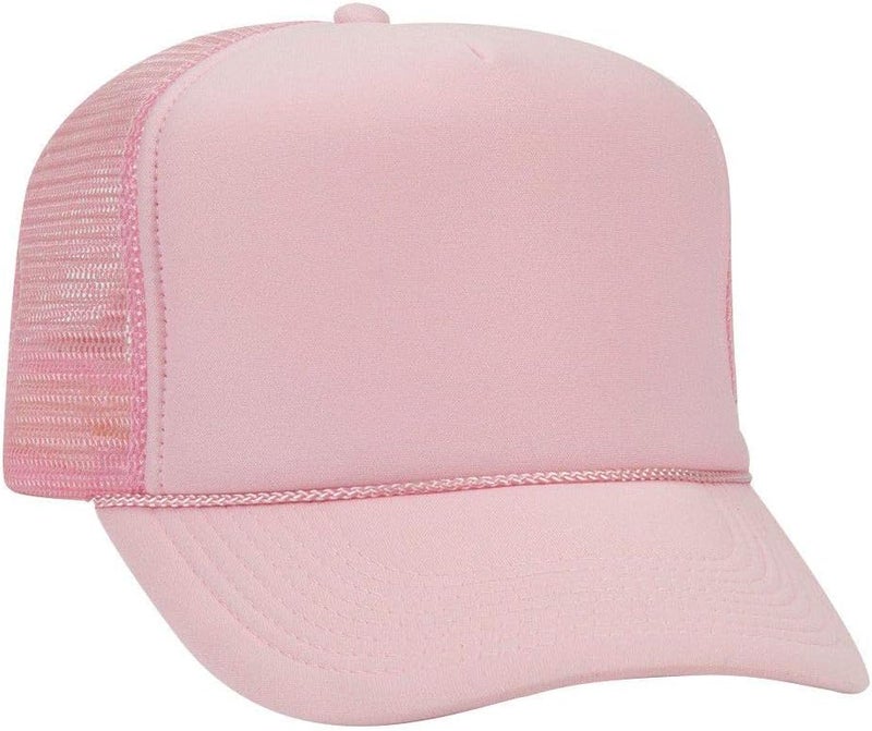 OTTO Polyester Foam Front 5 Panel High Crown Mesh Back Trucker Hat - Image 1