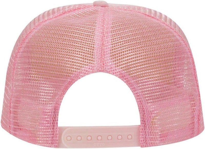 OTTO Polyester Foam Front 5 Panel High Crown Mesh Back Trucker Hat - Image 2
