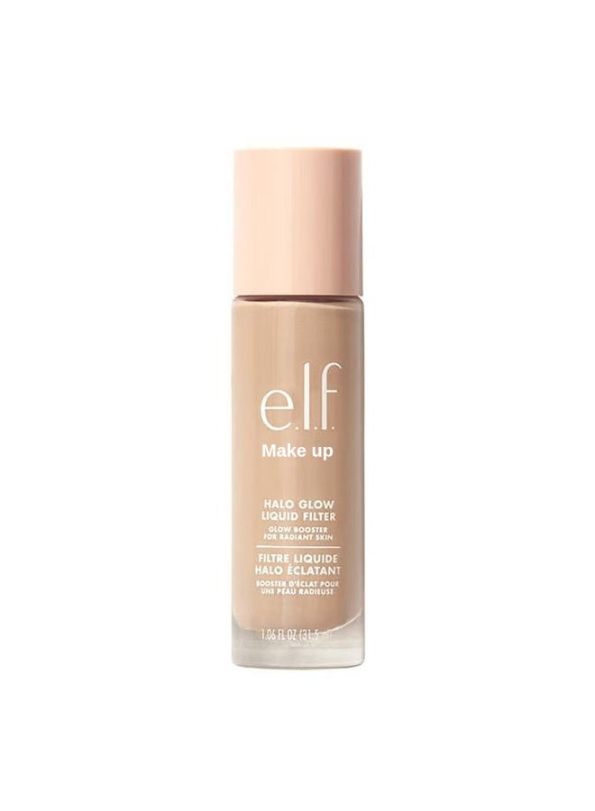 Elf Make Up فلتر سائل هالو جلو، معزز لون البشرة لمظهر متألق وناعم، مدعوم بحمض الهيالورونيك، نباتي 4 متوسط - Image 1