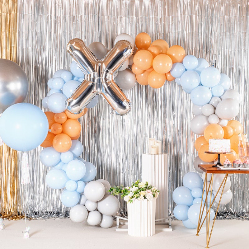 Restaurantware-Balloonify 40 Inch Letter Balloon, 1 Large Alphabet Party Balloon - Letter X, Self-Sealing, Silver Foil Mylar Balloon, Hanging Loop, Decoration For Birthday, Wedding, Or Graduation - Image 4