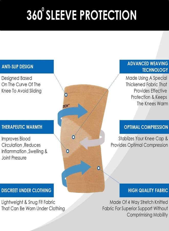 Orthotech OR-2050 Knee Brace (Large , Beige) - Image 3