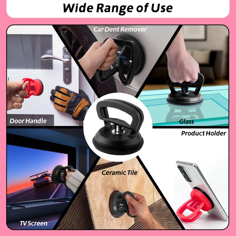 VEXTRO Car Dent Puller, 8 Packs Dent Remover Tool for Car Dent Repair, Versatile Suction Cups Puller with Strong Suction & Effortless Handle for Auto Body, Glass, Fridge, Tile Lifting & Objects Moving - Image 5